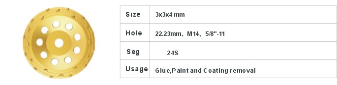 JD6-2-1 PCD Cup Wheel