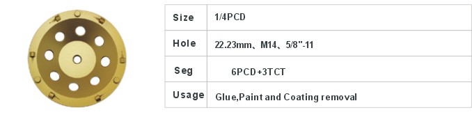 JD6-2-7 PCD Cup Wheel