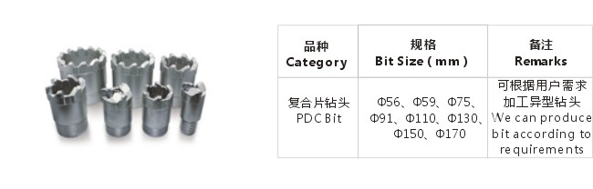复合片钻头
