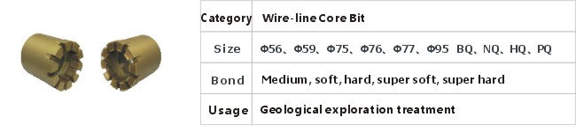 JD13-1-3 Wire-line Core Bit