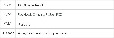 JD6-1-38 PCD Grinding Plates