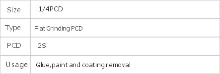 JD6-1-29 PCD Grinding Plates