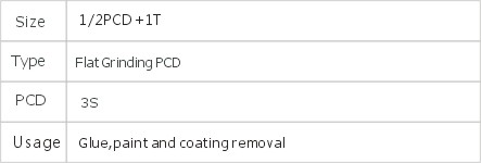 JD6-1-28 PCD Grinding Plates