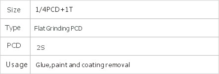 JD6-1-27 PCD Grinding Plates