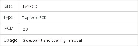JD6-1-26 PCD Grinding Plates