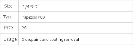 JD6-1-25 PCD Grinding Plates