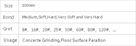 JD4-1-2 Metal Bond Grinding Disc