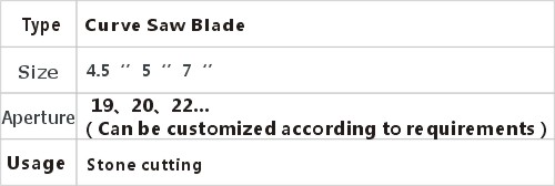 JD8-4-5 Curve Saw Blade