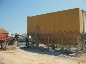 卧式水泥罐成品及工地使用效果展示